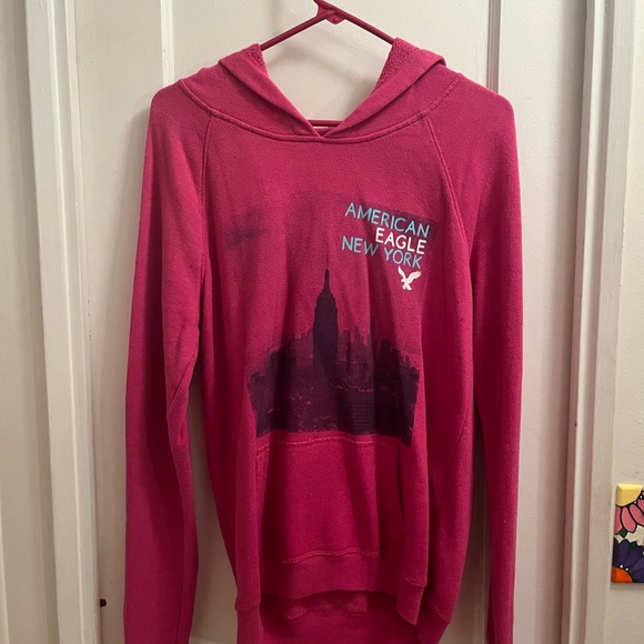 American Eagle Outfitters Tops - Pink American Eagle NYC Hoodie